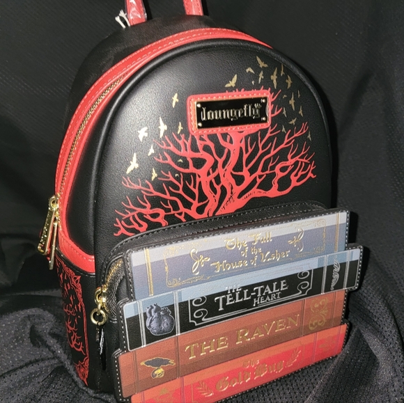 Loungefly Bags New Loungefly Edgar Allan Poe Mini Backpack Raven